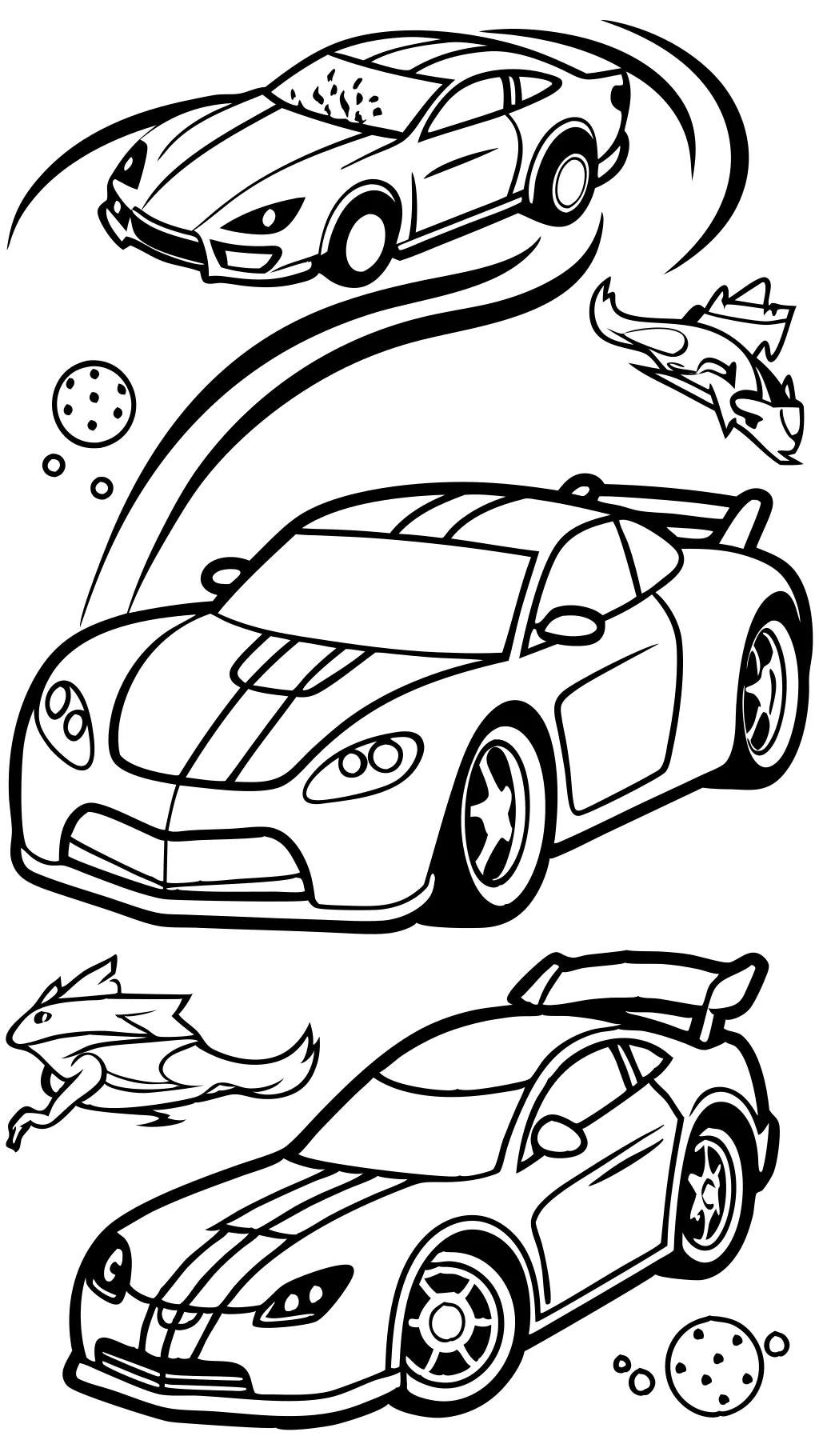 coloriages gratuits des voitures de course